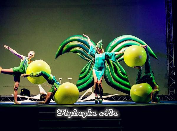 Quality Drama Stage Performance Green Inflatable Costumes, Inflatable Wings for Sale for sale