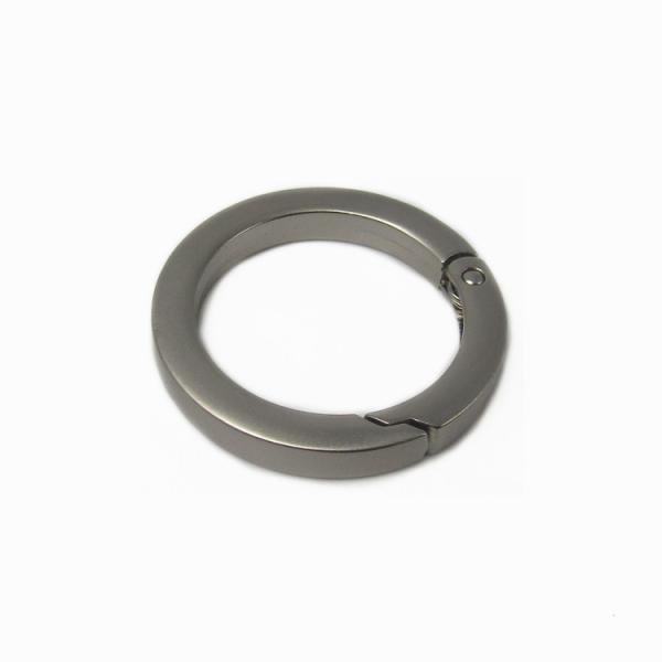 Zinc Alloy Flat O Ring Snap Hook Circular Climbing Hardware Round Carabiner Clips