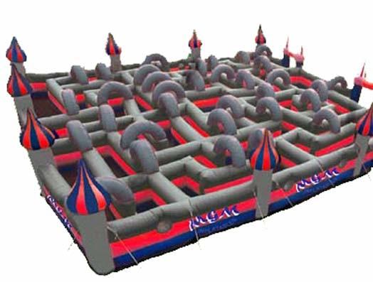 Quality Waterproof Inflatable Bounce House Maze Outdoor Playground Equipment for sale