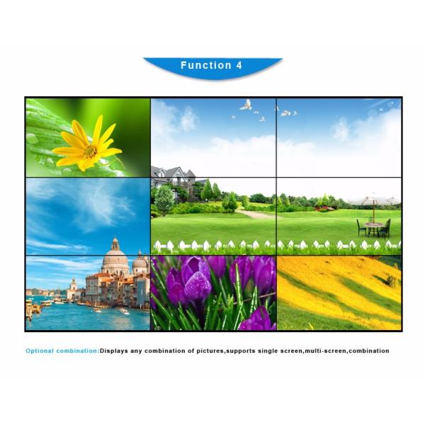 Full Color Indoor LCD Video Wall / Multiple Tv Wall DMl DVI VGA BNC Interface