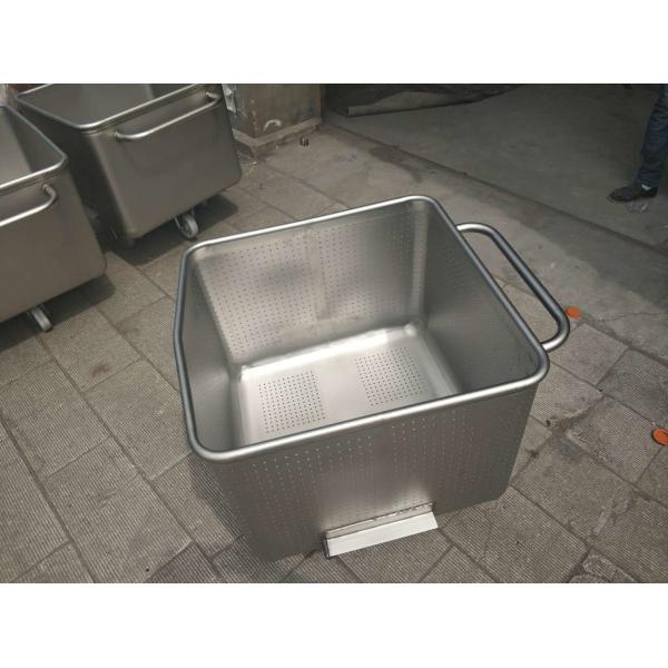 Metal Stainless Steel Meat Bin Trolley JF Sheet