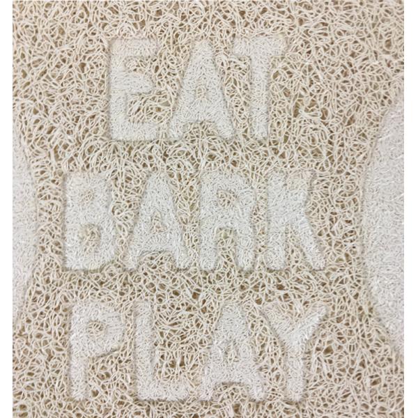 Customized Waterproof PVC Bone Shaped Dog Mat