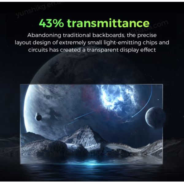 55 Inch LG Transparent Display Self-luminous Automatic Door Video Wall Advertising Display