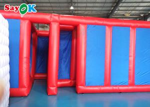 China 10x10x3m Outdoor Inflatable Maze Happy Weekend Logo Printing Inflatable Games For Kids on sale