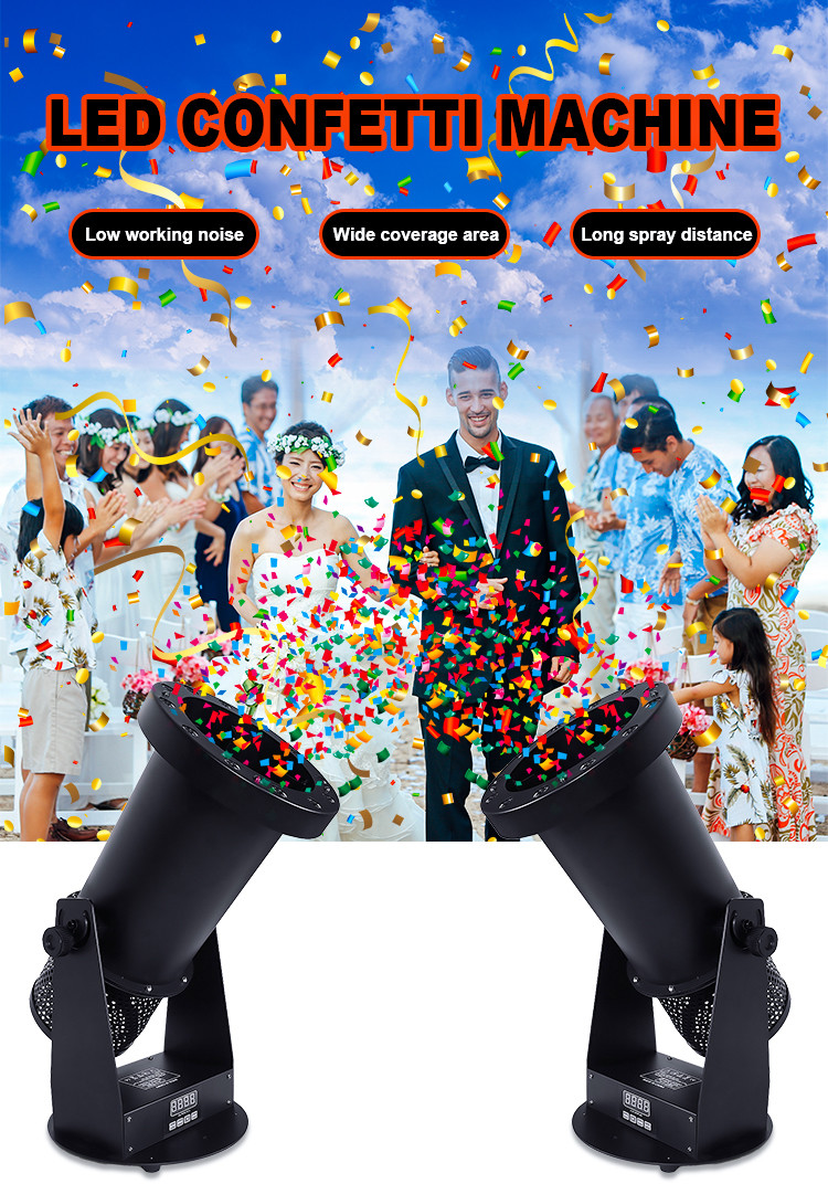 10m Paper Confetti Machine Dmx Large Confetti Blaster Machine Launcher