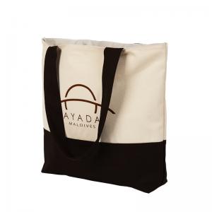 Wholesale 14oz Reusable Organic Cotton Canvas Tote Bags Standard Size Customized Logo from china suppliers