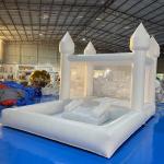 Party Outdoor White Bounce House Inflatable Jumping Castle For Kids With Ball