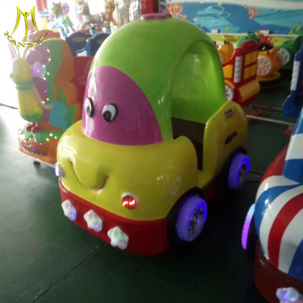Quality Hansel Used fiber glass kiddie rides happy riding funny racing car Guangzhou factory for sale