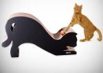 Environmental Friendly Wave Cat Scratcher Sturdy With Stimulating Silver Vine