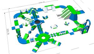 Wholesale Lake / Beach / Sea Inflatable Water Park Equipment 3 Years Warranty from china suppliers