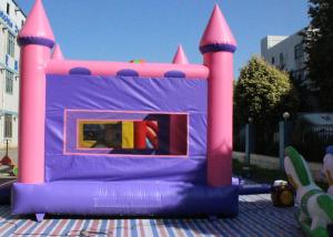 Wholesale 0.55mm PVC Pink And Purple Inflatable Jumping Castle Bounce House For Child from china suppliers