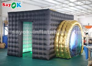 Wholesale inflatable party decorations Durable LED Black Inflatable Photo Booth For Party Wedding Double Stitching from china suppliers