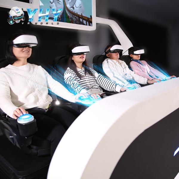 42 Inch Screen Live 9d VR Cinema Simulator 4 Players Over 220 Games