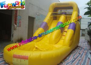 Wholesale Custom Yellow Kids Outdoor Inflatable Water Slides Combo With Pool from china suppliers