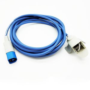Wholesale Blue Cable Monitor SPO2 Sensor For MP70 / MP80 Medical Grade TPU Material from china suppliers