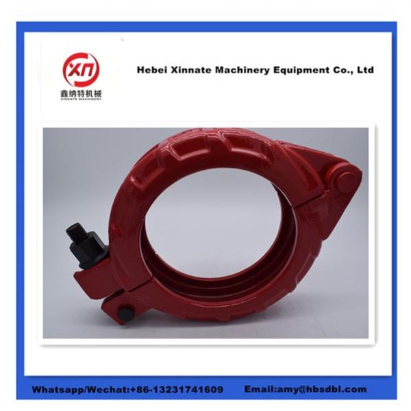 DN125 Putzmeister Concrete Pump Clamp Coupling Bolt Coupling With Base