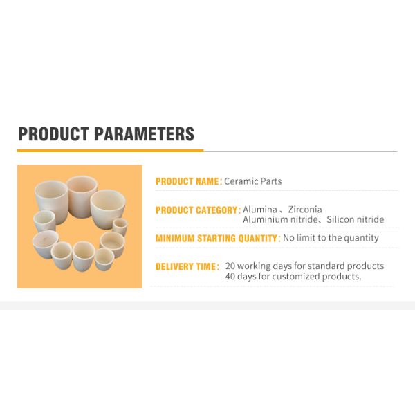 High Temperature Zirconia Ceramic Components Welding Bending Processing Ceramic Structural Parts