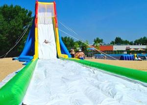 Wholesale Waterproof 0.55 Mm PVC Large Inflatable Water Slides With Single Lane For Event from china suppliers