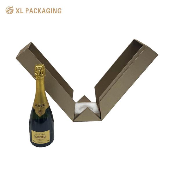 XL Packaging Custom Packaging Box Factory Paper Alcohol Whisky Wine Packaging Box Cardboard Magnetic Double Door Gift Box