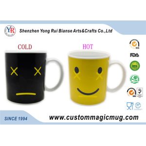 Wholesale Cute Magic Personalized Kids Mugs , Smile Face Color Change Coffee Cup from china suppliers