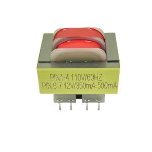 Wholesale Low Frequency Step Down Transformer EI41 Power Transformer Pins 4+4 110V-12V from china suppliers