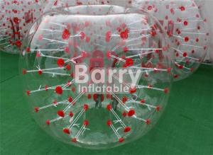 Wholesale Outdoor Inflatable Toys 100% TPU / PVC 1.5m Red Dot Inflatable Bubble Soccer Ball from china suppliers