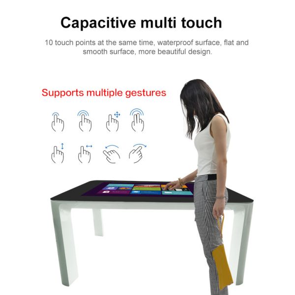 Wholesales 43 inch LCD Screen Smart Display Kiosk Interactive Touch Screen Monitor Desk