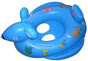 China Factory custom animal shape inflatable baby float swimming boat and blue color inflatable boat on sale