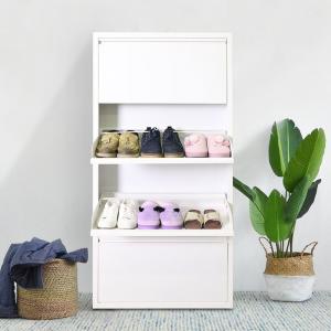 Wholesale Living room sliding door shoe rack white shoe storage cabinet from china suppliers