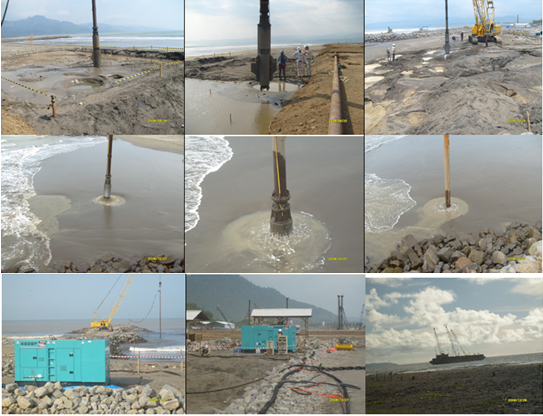 Vibro Replacement Stone Columns , 150 kW Foundation Columns Construction Vibro Flotation