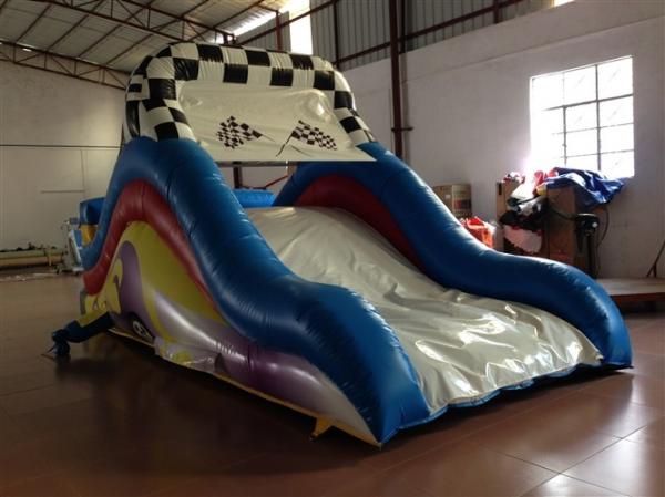 Quality Small Size Inflatable Dry Slide 5-7 Children Capacity / Kids Bouncy Castle With Slide for sale