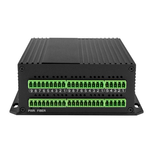 Dry Contact Closure Fiber Optical Converter Bidi Closed 8 Port Rack Mountable