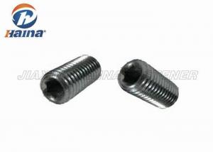 China DIN916 Black Machine Screws , Carbon Steel Hexagon Socket Set Screw with Cup Point on sale