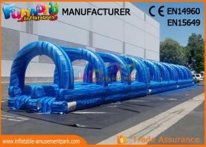 Wholesale Blue 0.55mm Pvc Tarpaulin Commercial Inflatable Slide / Blow Up Slip N Slide For Adult And Kids from china suppliers