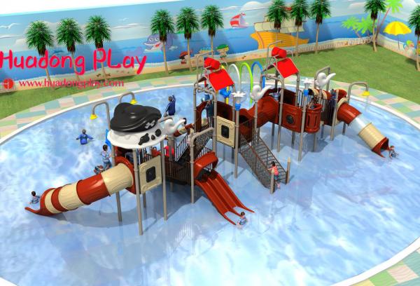 Giant Water Park Equipment , Beautiful Commercial Outdoor Play Equipment Top Rated