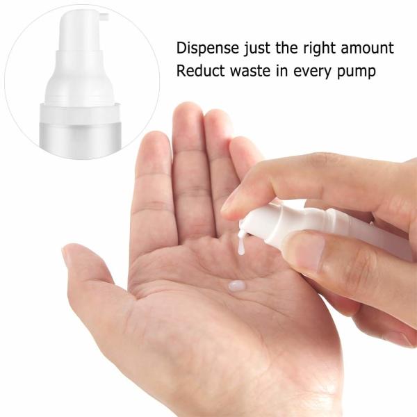 Square Acrylic Airless Pump Bottle Refillable 30ml