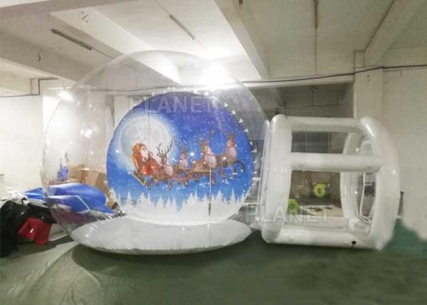 Quality Large Christmas Blow Up Snow Globe Outdoor Decoration CE EN71 EN14960 for sale