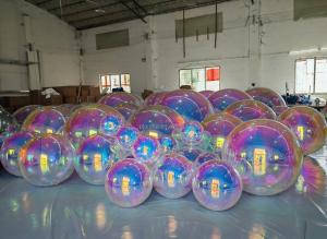 Wholesale Double Layer PVC Giant Mirror Ball Inflatable Sphere Balloons Mirror Balls For Sale from china suppliers
