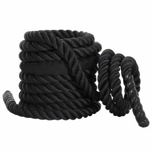 Wholesale Costomized 25mm-50mm Black Heavy Polyester Workout Fitness Exercise Gym Power Battle Rope from china suppliers