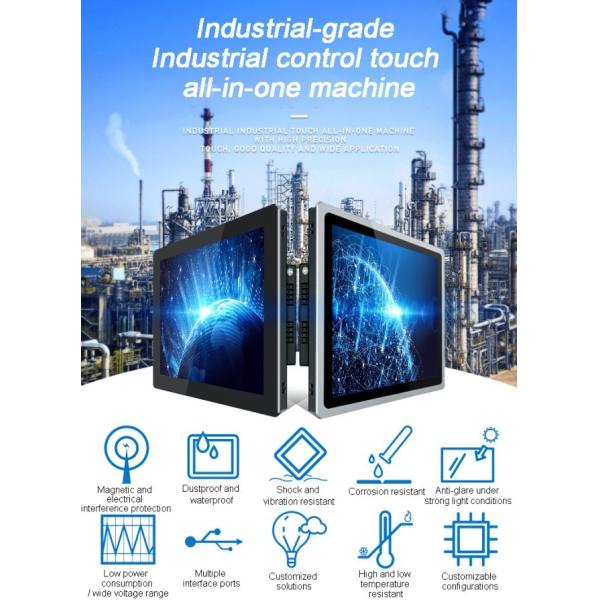 Hot Selling High Resolution Capacitive Touch Screen 15 Inch Embedded Industrial Computer in Stock