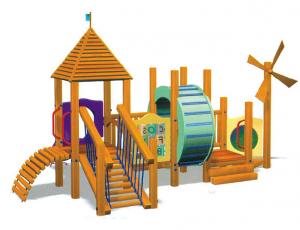 Outdoor Playground Equipments for Children with Good Weathering Surface HAP-12203
