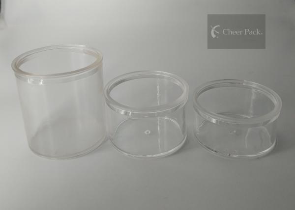 Quality Safety Small Round Plastic Containers With Sealing Film , 1.6 Mm Thickness for sale