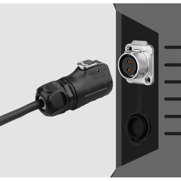 Cnlinko M20 2 Pin Electrical Waterproof Connector 2 Pole Connector for LED ConnectorIndustrial Controller AV System