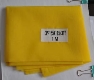 China Silk Screen Printing Monofilament Polyester Mesh , 165T -31 Tensile Bolting Cloth Yellow on sale