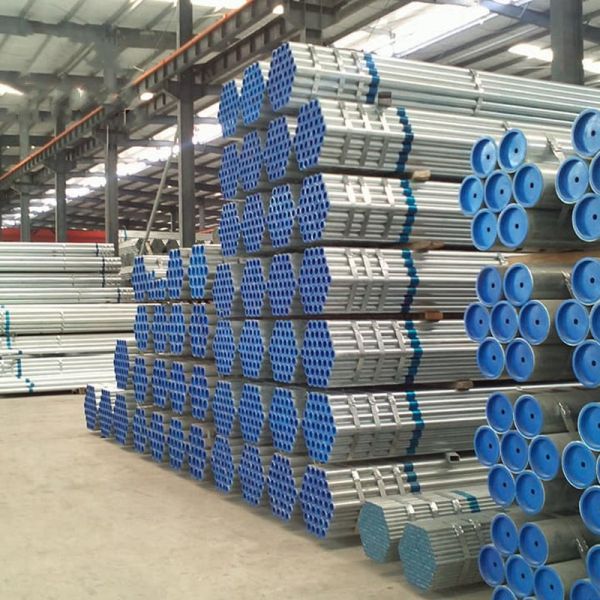 Galvanized steel pipe product display