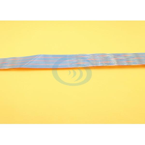 30AWG Multicolor Flat Twisted Pair Ribbon Cable With IDC / DF14 Connector