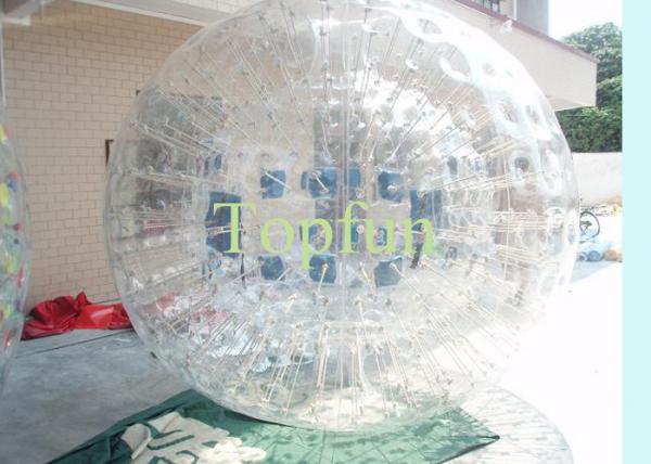 Quality Human Rolling Inflatable Zorb Ball Transparent Zorbing Succer Ball For Fun for sale