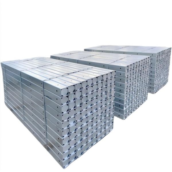 Galvanised Rectangular Cross Arm Pole Square Tube Utility Crossarms 3.0mm