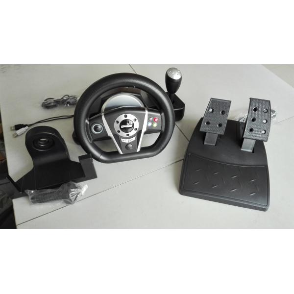 Adjustable Wireless / Wired PC Game Racing Wheel For Platform