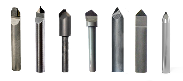 Acrylic Milling Diamond PCD Engraving Tools For Plastics Composites